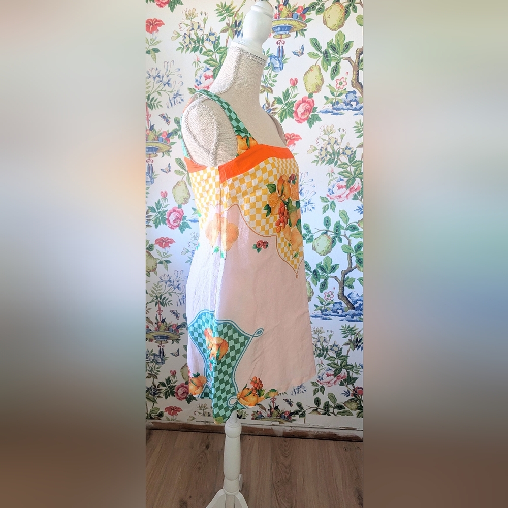 Antonio Melani Eliana Printed Fruit Citrus Mini Square Neck Dress - Picture 3 of 6